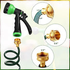 Therwen 75.5ft Recoil Garden Hose with 7 Pattern Nozzle, Green - Image 4