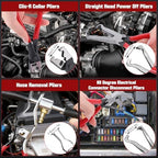 20 PCS Hose Clamp Pliers Set, Pinch Off & Disconnect Tools for Auto - Image 5