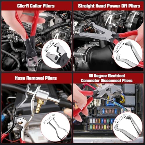 20 PCS Hose Clamp Pliers Set, Pinch Off & Disconnect Tools for Auto - Image 5