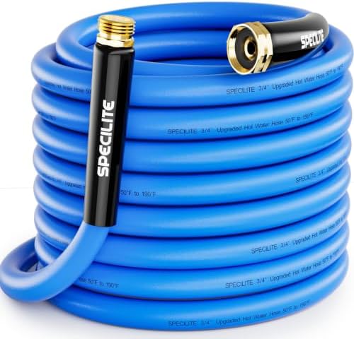 SPECILITE Hot/Cold Garden Water Hose 75 ft x 3/4", -50℉ to 190℉, Blue by SPECILITE