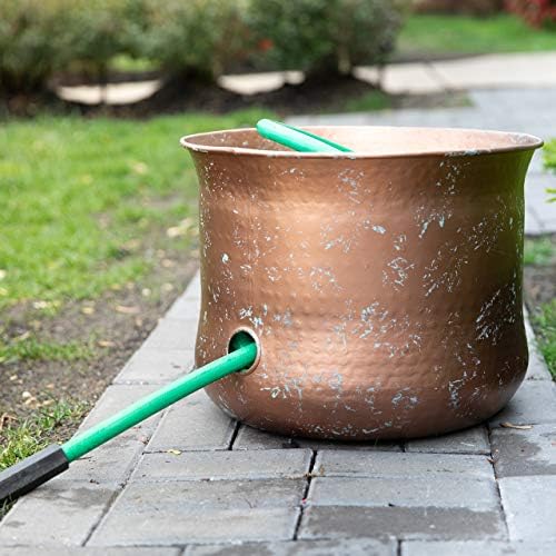 Garden Hose Pot Holder | Water Hose Container Pot For Outside or Indoor Use | Expandable Water Hose Hider Storage Organizer No Lid - Image 3