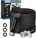 Garden Hose 100ft, Ultra Lightweight Flat Water Hose with Valve by DoorichGardenHoses