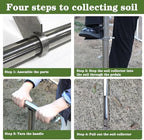 36" Soil Sample Probe Stainless Steel T-Style Handle Sampling Soil Probe - Image 4