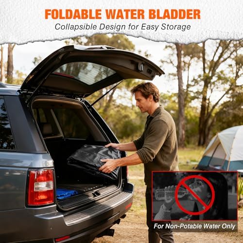 Yesker 63 Gallon Portable Water Tank Bladder for Camping Containers - Image 6