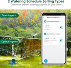 Smart WiFi Sprinkler Timer with Gateway, 2 Water Outlet Garden Hose Timer - Image 5