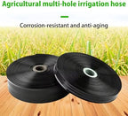 Drip Irrigation Dripline Tubing, Saving 80% Water, No Extra Drippers Needed for Raised Bed Garden Rows Flower Beds black 2.5 inch 100m 9 holes - Image 7