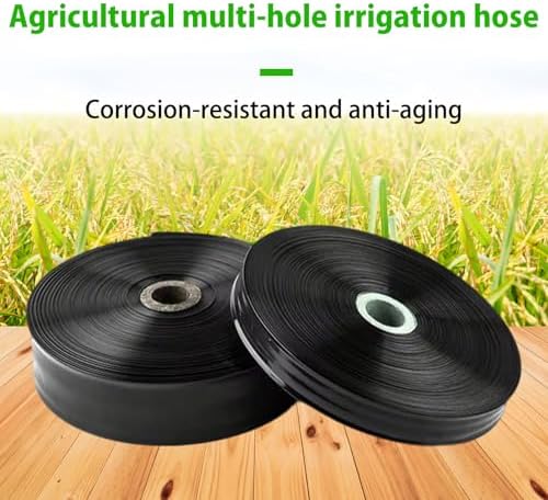 Drip Irrigation Dripline Tubing, Saving 80% Water, No Extra Drippers Needed for Raised Bed Garden Rows Flower Beds black 2.5 inch 100m 9 holes - Image 7