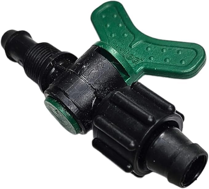 (25 pack) USA MADE - Irritec Tape Loc Fittings for 5/8" Drip Tape | Couplers, Tees, Elbows A1-T5 | Drip Irrigation Fittings | Long-term Leak-Free Connection (Tape Loc x .420 Barb w/Valve) - Image 2
