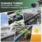 40FT 1/2 Inch Drip Irrigation Tubing Extension Hose, Main Line Watering Tube for Expanding Garden Irrigation Systems with 2pcs 6-Way Quick Connector - Image 3