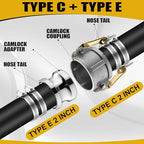 2 Set 3 Inch Camlock Fittings Type C&E - Image 5