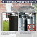 Rain Barrel Diverter Kit for Rectangular Downspouts, 1 Set - Image 5