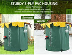 52 Gallon Rain Collection System Collapsible PVC Water Storage with Three Spigots Water Barrel Collector Garden Water Catcher - Image 6