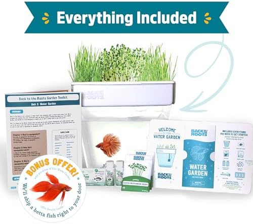 Back to the Roots Indoor Aquaponic Garden - 3 Gallon Self Watering, Mess-Free Planter and Self-Cleaning Fishtank for Herbs, Microgreens, Bamboo, Succulents, and Houseplants, support Fish - Image 6