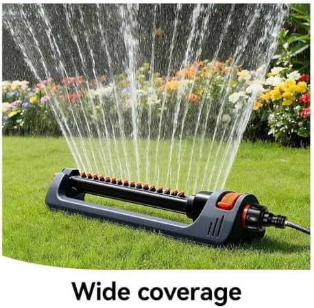 Automatic Oscillating Sprinkler for Garden Lawn, Adjustable 19-Hole Sprayer - Image 3