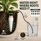 10 Pack Terracotta Self Watering Spikes with Siphon for Plants - Image 5