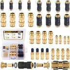 CheeMuii 32PCS Brass DOT Air Line Fittings DOT Quick Connect Straight Union by CheeMuii