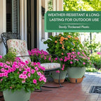 8/10/12 Inch Self Watering Pots for Indoor/Outdoor Plants with Drainage - Image 5