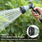 FANHAO Heavy Duty Garden Hose Nozzle, Metal Hose Sprayer Easy Thumb Control - Image 2