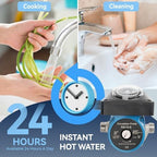 Hot Water Recirculating Pump Kit for Tank Water Heaters – Programmable Timer, Two Upgraded Brass Bypass Sensor Valves, 4-Line Configuration, Easy DIY Installation 0955805,595916 - Image 7