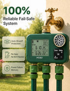 MOES 3-Zone Water Timer for Garden Lawn Hose, Brass 3/4 Inlet & Outlets - Image 6