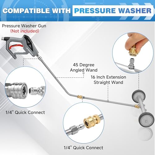 M MINGLE Pressure Washer Water Broom, 13 Inch, 4000 PSI - Image 6