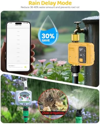 WiFi Water Timer 1 Zone for Garden Hose, Brass I/O - Image 5