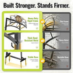 Heavy Duty Garden Hose Holder Stand with 4 Spikes Outdoor Hose Holder - Image 5