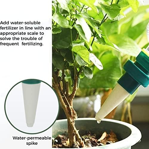 15 Pcs Self Watering Spikes, Bottle Adapter Auto Watering Device Set, Upgraded Plant Watering System to Keep Soil Moist, Automatic Irrigation Stakes for Indoor and Outdoor Vacation Plant Watering - Image 3
