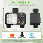 Programmable Outdoor Irrigation Controller with Rain‑Delay, IP54 Weather‑Resistant Auto Watering Sprinkler Device for Lawn, Yard & Flower Beds, Compatible with Standard 3/4‑Inch Faucet Thread - Image 4