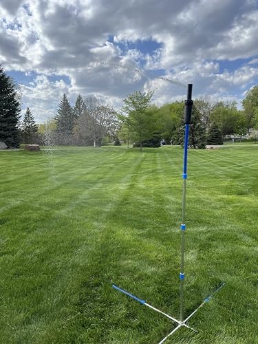 Keyfit Tools Aqua Grande Water Towers (2PK) Sprinklers 19,000+ Sqf Large Area Lawn Yard & Garden 6+ Foot Tall ~Highest Output Largest Area Covered Over 220' Diameter Spray 8GPM Precision Heads - Image 4
