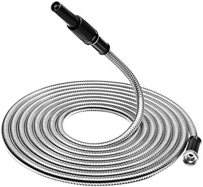 50FT Stainless Steel Hose Garden Water Hose Flexible Lightweight for Watering Yard Lawn Car Wash by TINVHY
