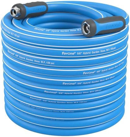 FEVONE Heavy Duty Garden Hose 35 ft, Hybrid Polymer Water Hose by Fevone