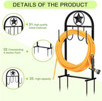 2 Pack Garden Hose Holder,100ft Capacity Hose Reel,Star Style - Image 3