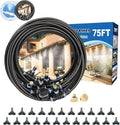 Misters for Outside Patio,Outdoor Water Misting Cooling System,75FT|23M.Backyard Mist Kit for Garden,Greenhouse,Fan,Deck,Umbrella,Canopy,Pool,Porch.Trampoline Sprinkler Park,BBQ Party Accessories by POCKETPANDA