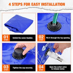 Yesker 30 Gallon Portable Water Tank Bladder for Camping Containers - Image 5