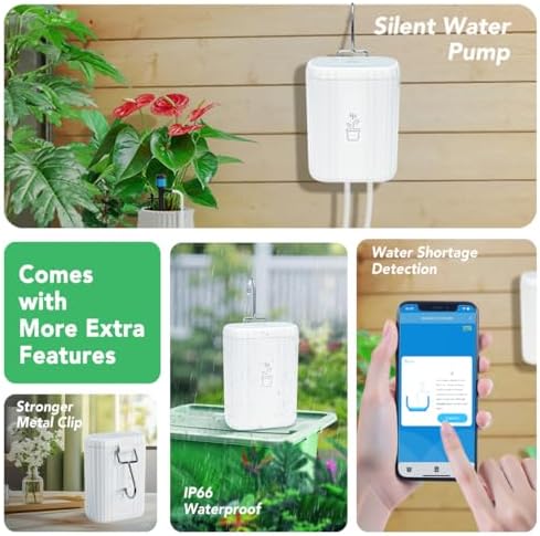 Smart Auto Drip Irrigation Kit for Potted Plants, 2.4GHz WiFi App Control - Image 6