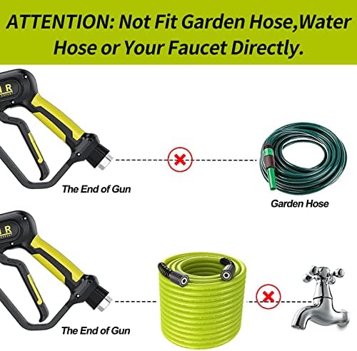 Pressure Washer Gun and Hose 3600 PSI, 3/8" Quick Connect - Image 6