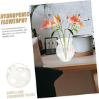 Abaodam Glass Vase for Home Office Decorative Vase Aquatic Baskets Simple Elegant Design - Image 5