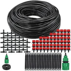 Garden supplies DIY 5-50m PVC Garden Watering Garden Hose 4/7mm Micro Irrigation Pipe Drip Watering Kits with Adjustable Drippers Nozzle(B-50M) by Unknown