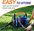 garden hose 50 ft x 5/8Inch, Hybrid Rubber 50 ft water hose, Durable, Anti-UV, Sturdy, No-Leakage, Lightweight, Flexible, Heavy Duty garden hoses with Swivel Handle - Image 6