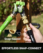 RainPoint Quick Connect Hose Fittings 3/4" GHT - Solid Brass Garden Hose Connectors, No-Leak Design & Universal Fit for Instant Connection (6 Sets) - Image 5