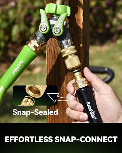 RainPoint Heavy-Duty Spray Nozzle Kit | Quick-Connect Brass & Zinc Garden Combo - Image 5