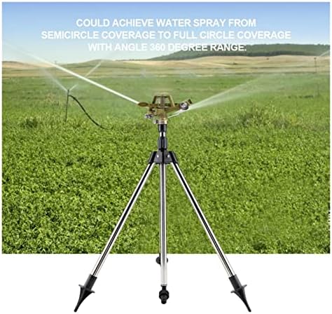 360 Degree Automatic Garden Sprinklers Tripod Base Watering Grass Lawn Nozzle Rotating Water Sprinkler Irrigation System Landscape Gardening (Color : 1pcs) (2pcs) - Image 3