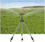 360 Degree Automatic Garden Sprinklers Tripod Base Watering Grass Lawn Nozzle Rotating Water Sprinkler Irrigation System Landscape Gardening (Color : 1pcs) (2pcs) - Image 3
