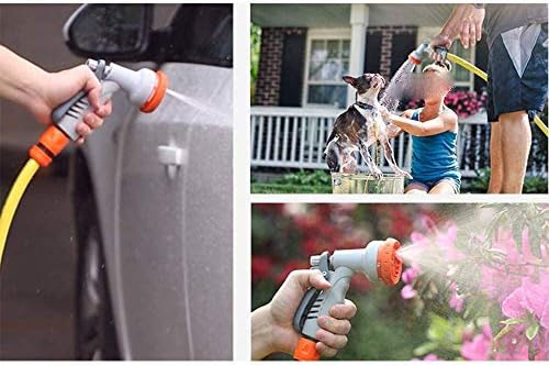 Garden Hose Nozzle, Heavy Duty Metal Water Hose Nozzle with 8 Adjustable Spray Patterns, - Image 7
