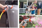 Garden Hose Nozzle, Heavy Duty Metal Water Hose Nozzle with 8 Adjustable Spray Patterns, - Image 7
