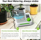 RAINPOINT Large Display Automatic Plant Waterer Indoor for Pot Plant,Cycle & Soak Mode Vacation Self Watering Drip Irrigation System Device Kit Herb Garden Greenhouse Grow Tent Water 10-15 Plants - Image 3
