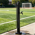 Outdoor Garden Water Column with Faucet & Spray Gun Hose Stand Stainless Steel Floor Mounted Hydrant Water Tap for Patio Backyard Car Wash Pet Bathing(Style 2,Height: 80cm/31.5in) by Gaommini