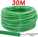 4/7mm Watering PVC Hose Garden, 1/4inch Tubing Pipe 1/2'' and 3/4'' Connector fit Plants Irrigation System Kit Greenhouse 5-50M(30M) - Image 2