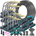 Flexible Brass Adjustable Spray Kit Gray 3/8"PE Hose Quick Connect Fogging Cooling Dedusting Watering System for Garden(20m Kit) by Unknown